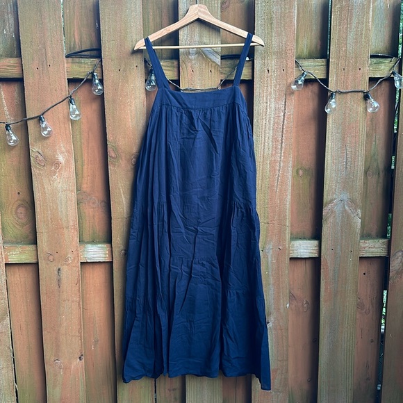 Jenni Kayne Navy Blue Cotton Summer Frock Dress - Picture 1 of 7